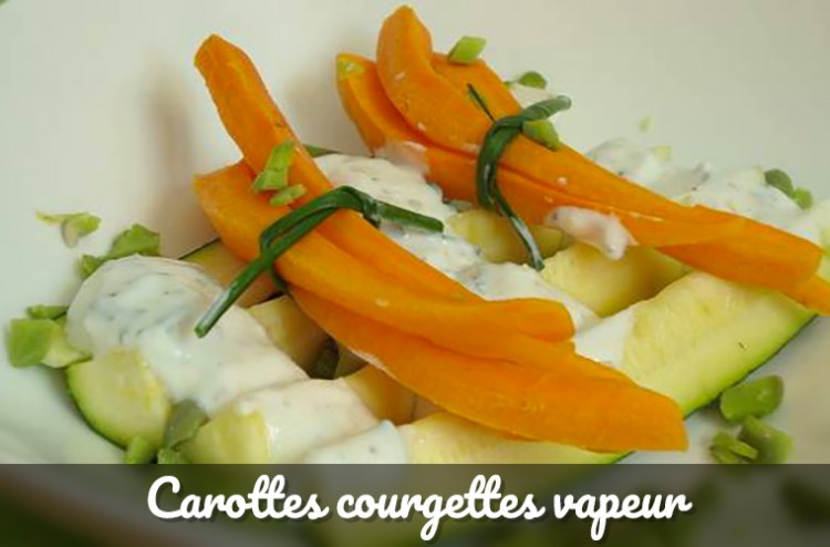 Cuisiner des carottes et courgettes au cuit-vapeur à la sauce yaourt
